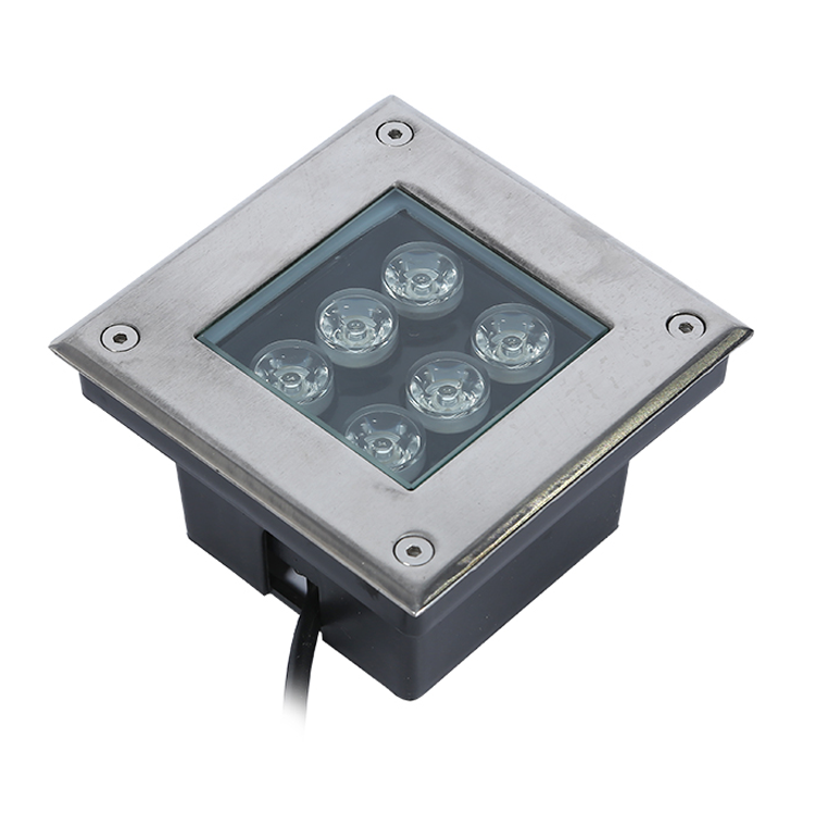 6W IP66 CE Cetificed Square Type LED Underground Flood Light