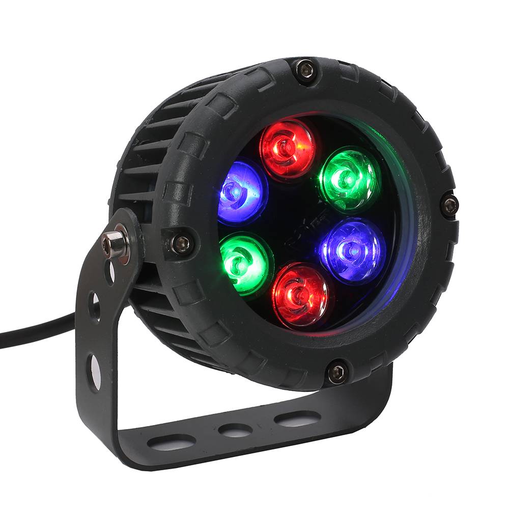 6W IP65 DMX512 RGB Round LED Flood Light 
