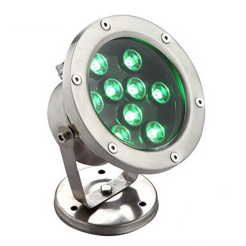 9W IP68 CE RoHS certificated RGB Underwater LED Light 