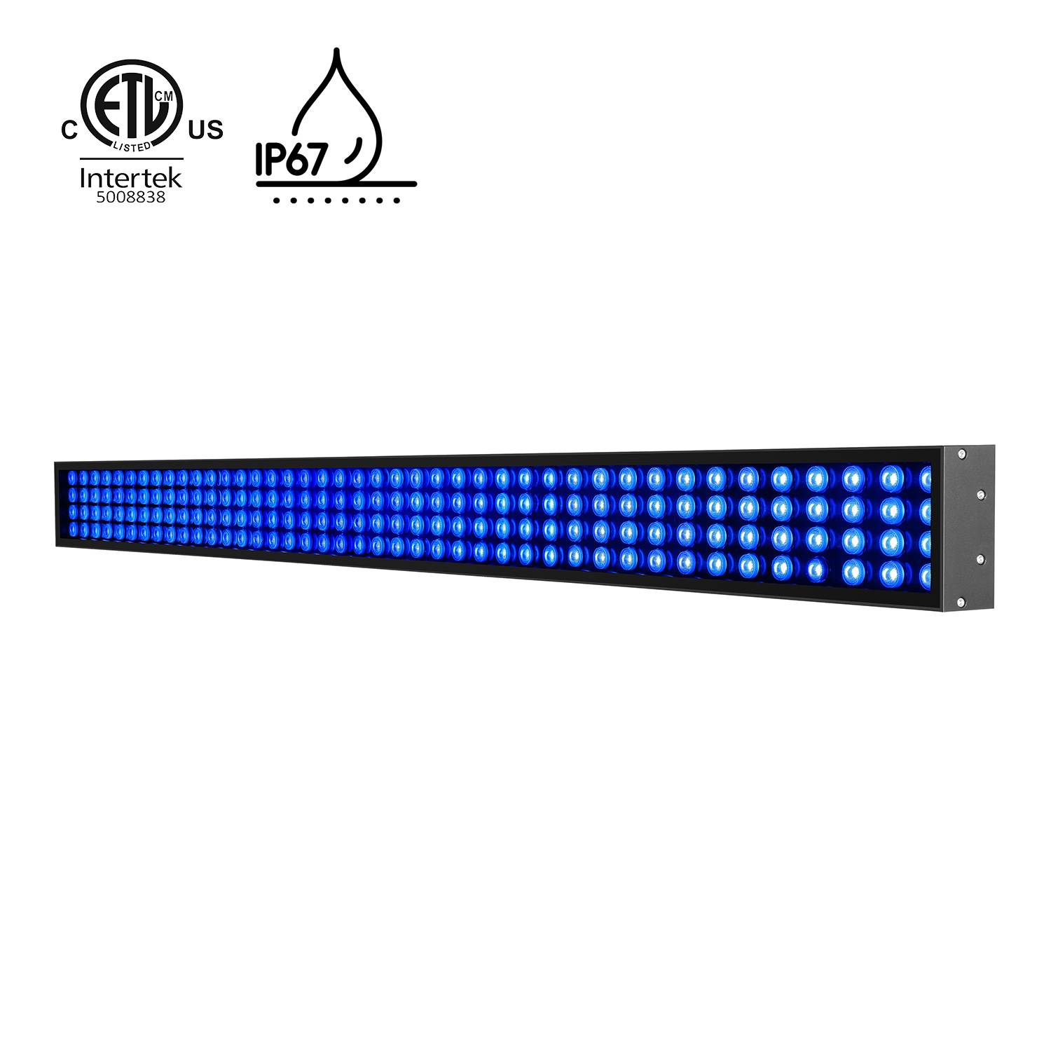   UL ETL Listed 6FT Wireless/DMX512 Colored 288W 300W Length Car Wash Light 