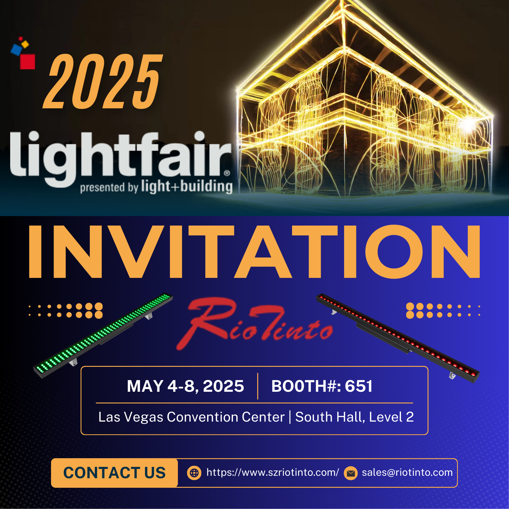 Shenzhen Rio Tinto at LightFair International (LFI) 2025: Join Us in Las Vegas!