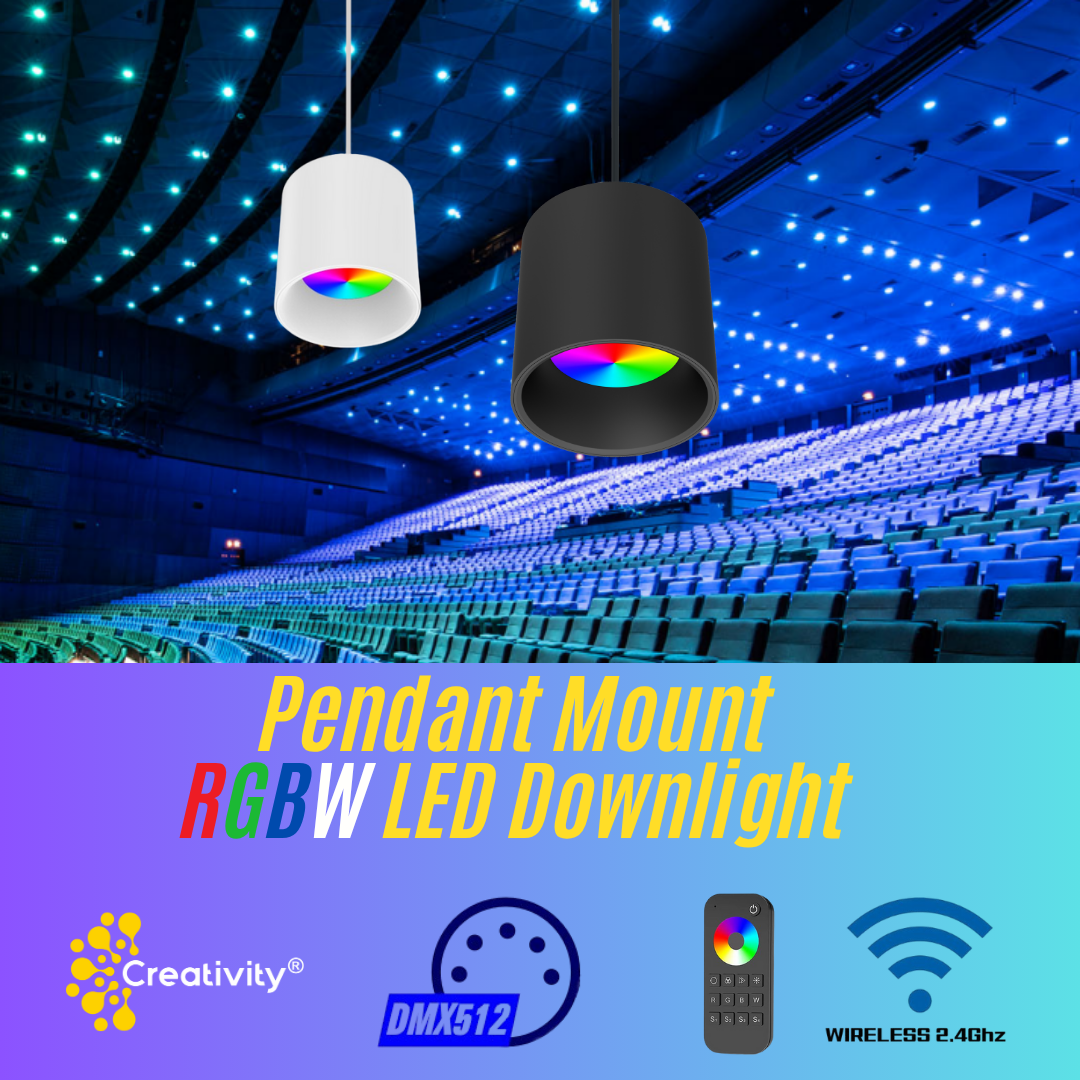 10W Indoor Pendant RGBW LED Downlight