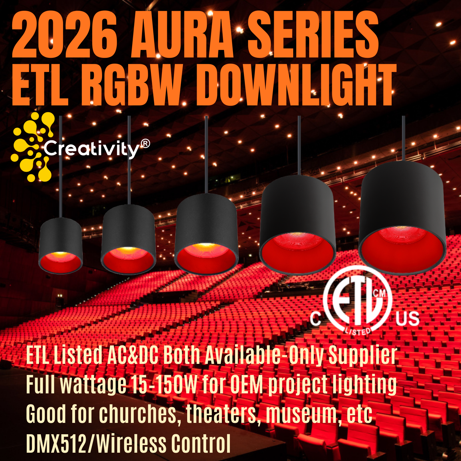 The Only Factory with Full ETL Certification for Pendant LED Downlights