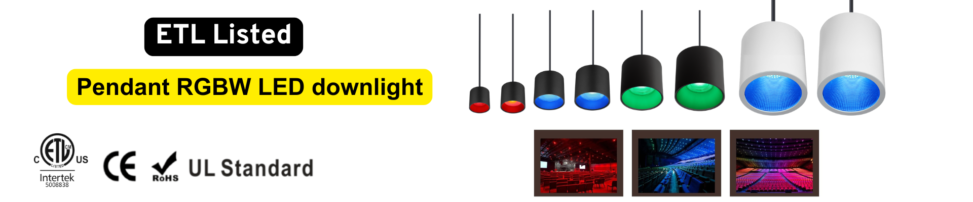 Pendant RGBW LED Downlight