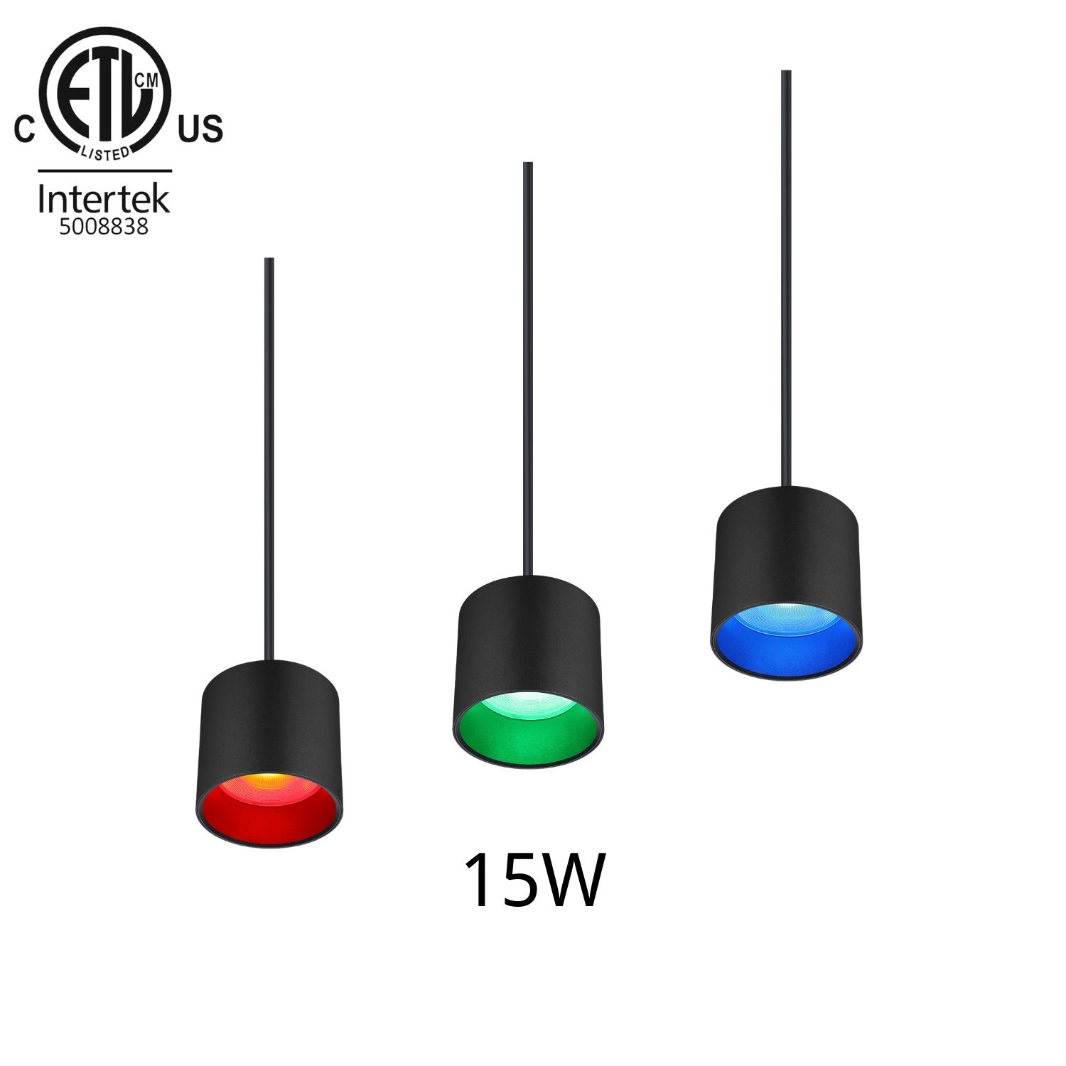 15W Indoor Pendant RGBW LED Downlight