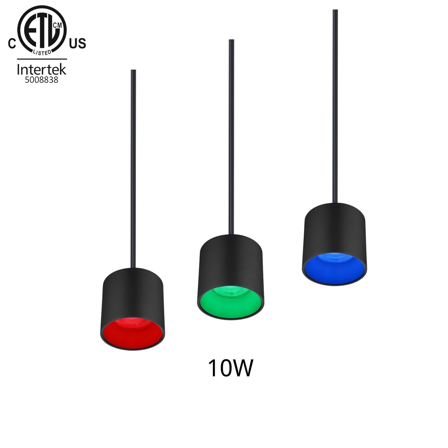 10W Indoor Pendant RGBW LED Downlight