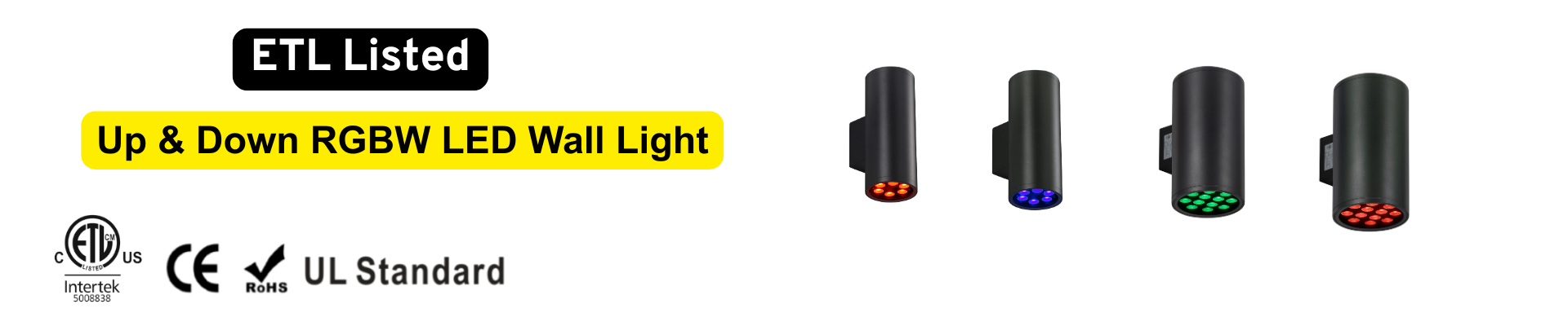 ETL Aura Up&Down RGBW Wall Light