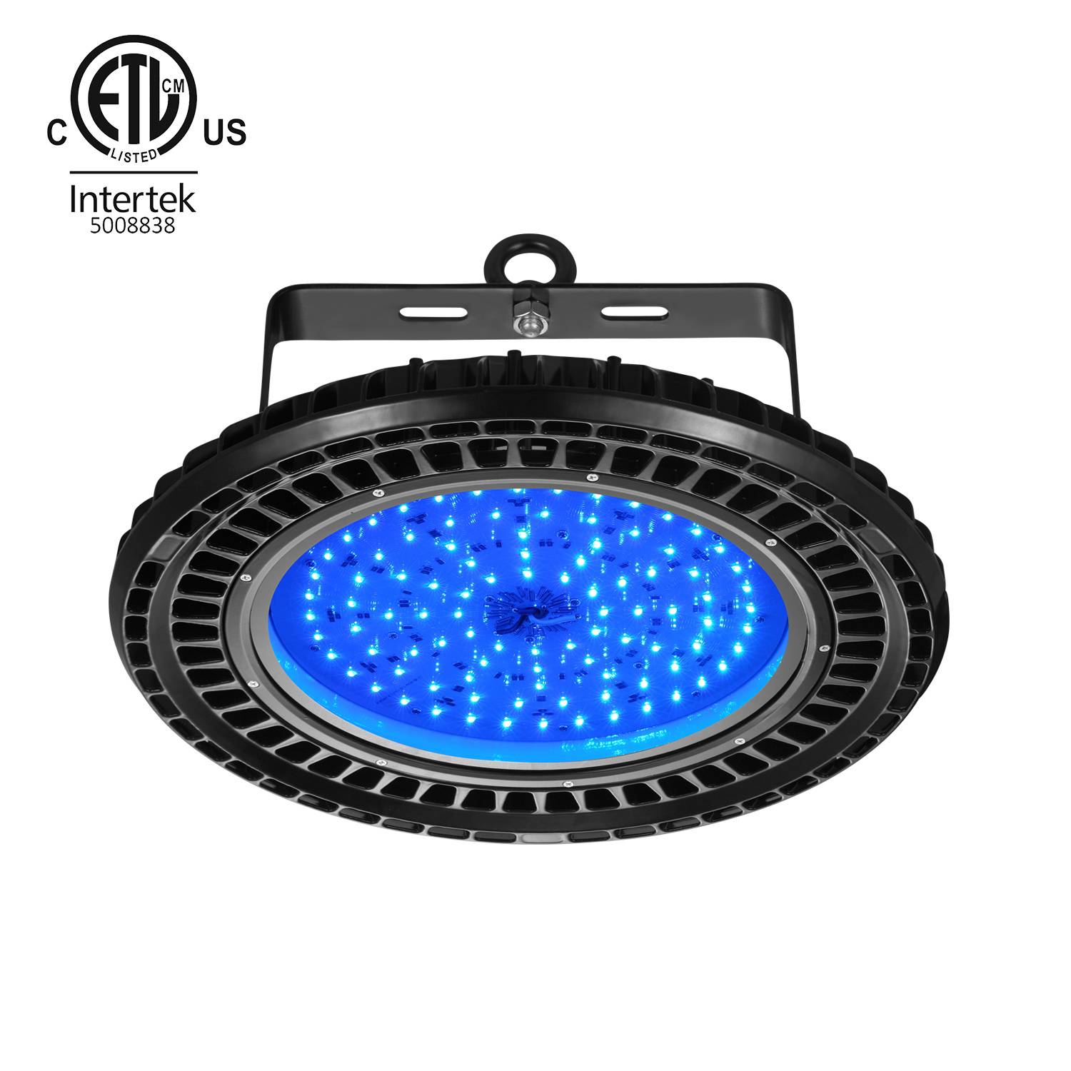 ETL cETL Certified IP66 Light 100W RGBW DMX UFO Light High Bay Light