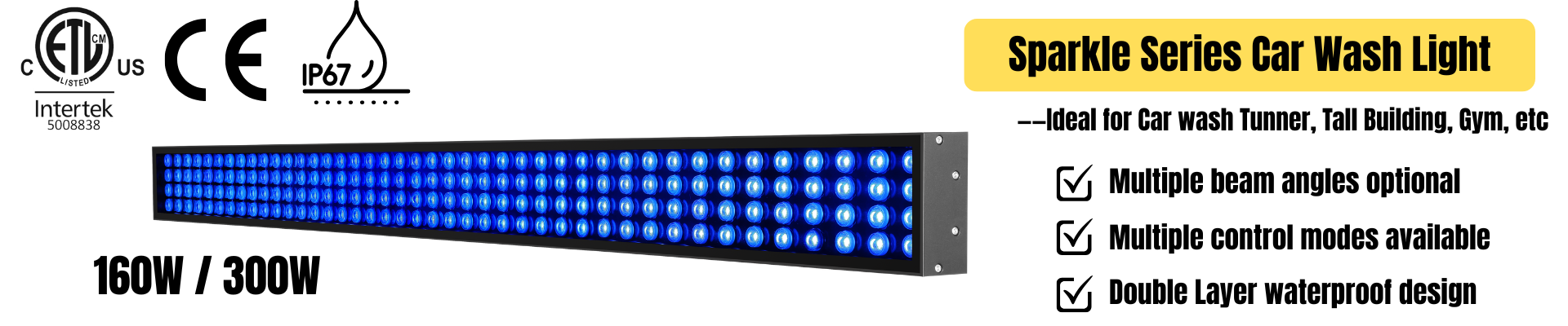 ETL Car Wash Light