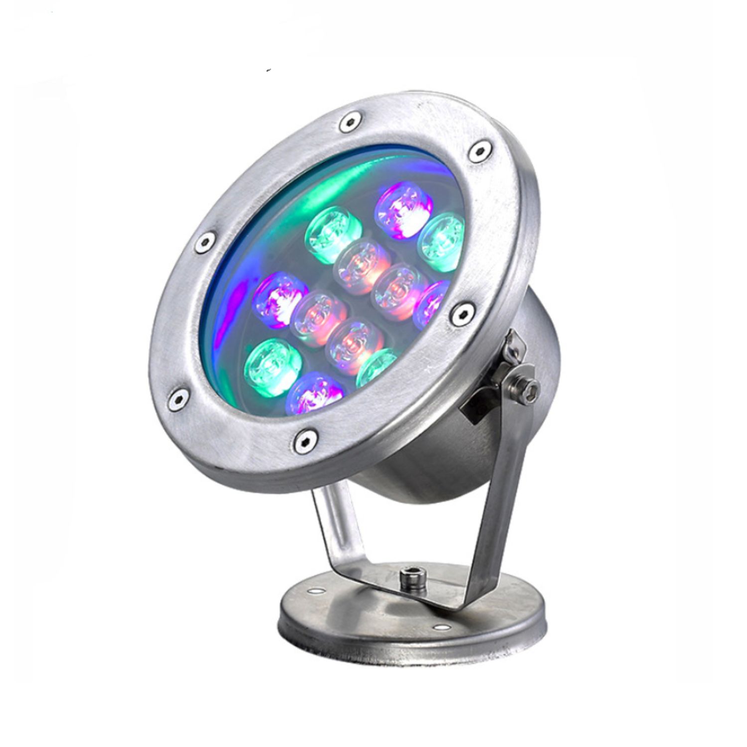 12W IP68 CE RoHS certificated RGB Underwater LED Light 