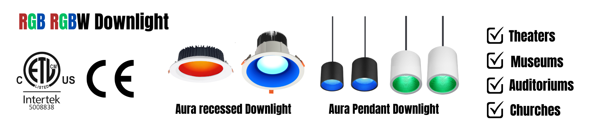RGB RGBW LED Downlight