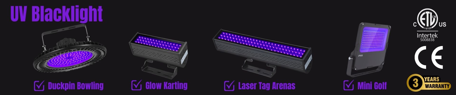 UV Flood Light/UV Blacklight