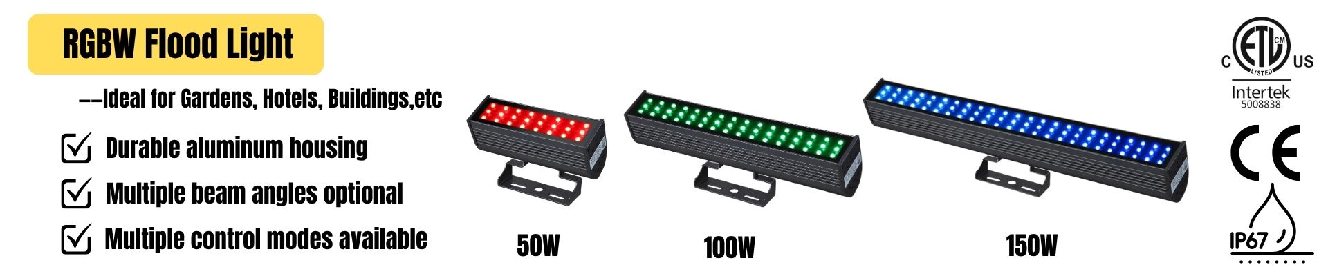 IP67 RGBW Flood Light
