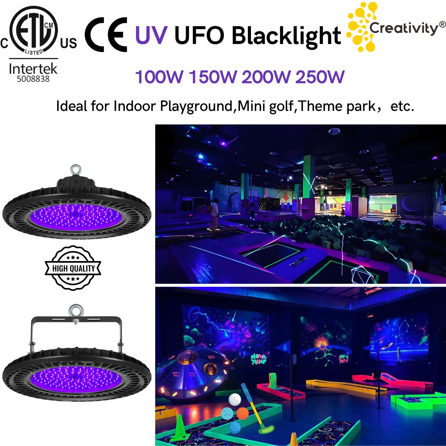 150W UV LED UFO High Bay Light